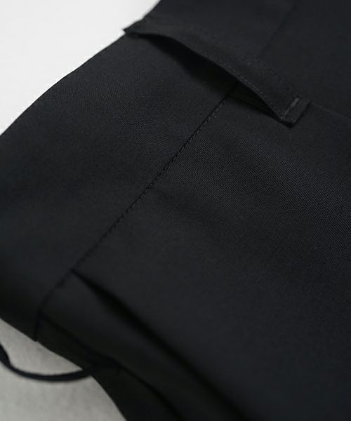 VU ヴウ wide short pants [BLACK] ワイドショートパンツ vu-s24-p02