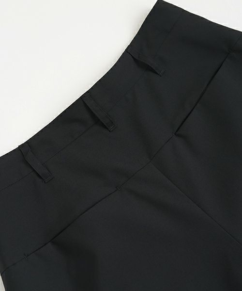 VU ヴウ wide short pants [BLACK] ワイドショートパンツ vu-s24-p02