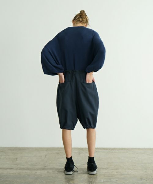 VU ヴウ wide short pants [DEEP BLUE]  ワイドショートパンツ vu-s24-p02