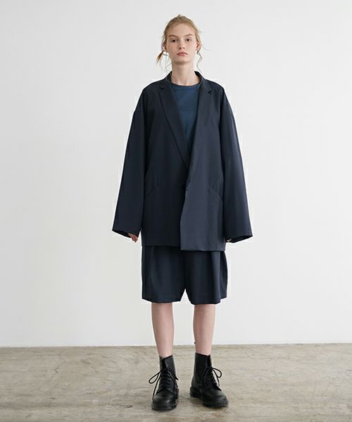 VU ヴウ wide short pants [DEEP BLUE]  ワイドショートパンツ vu-s24-p02