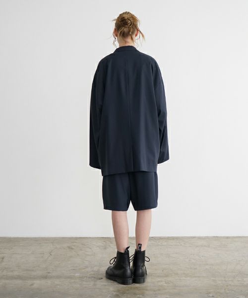 VU ヴウ wide short pants [DEEP BLUE]  ワイドショートパンツ vu-s24-p02