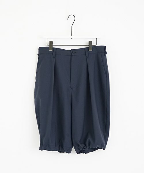 VU ヴウ wide short pants [DEEP BLUE]  ワイドショートパンツ vu-s24-p02