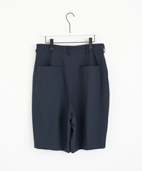 VU ヴウ wide short pants [DEEP BLUE]  ワイドショートパンツ vu-s24-p02
