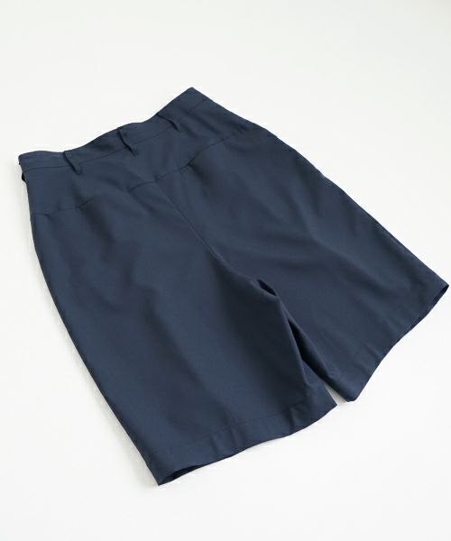 VU ヴウ wide short pants [DEEP BLUE]  ワイドショートパンツ vu-s24-p02