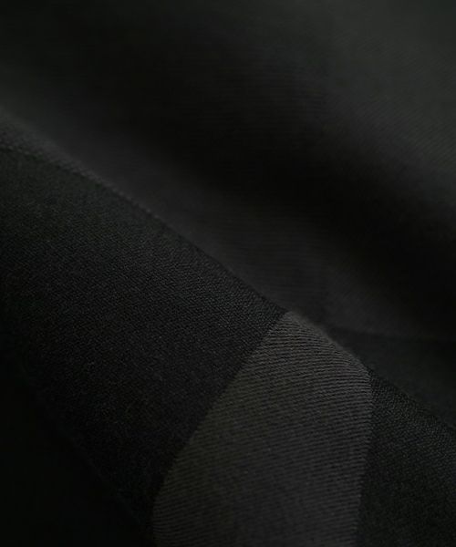 VU ヴウ geometric wide short pants  [charcoal×black]  幾何学ワイドショートパンツ vu-s24-p02