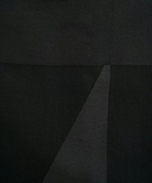 VU ヴウ geometric wide short pants  [charcoal×black]  幾何学ワイドショートパンツ vu-s24-p02