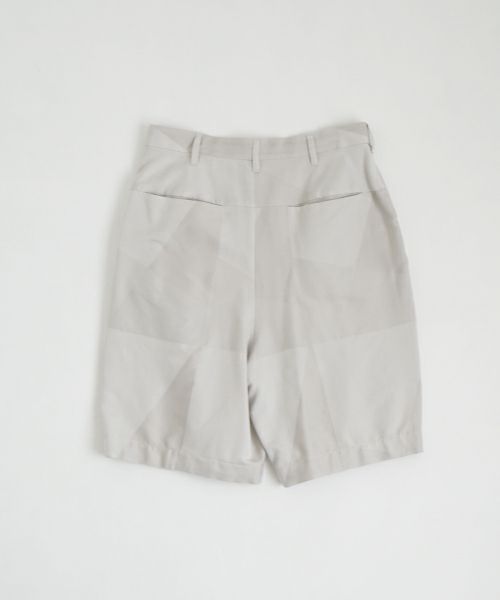 VU ヴウ geometric wide short pants  [ash×gray] 幾何学ワイドショートパンツ vu-s24-p02