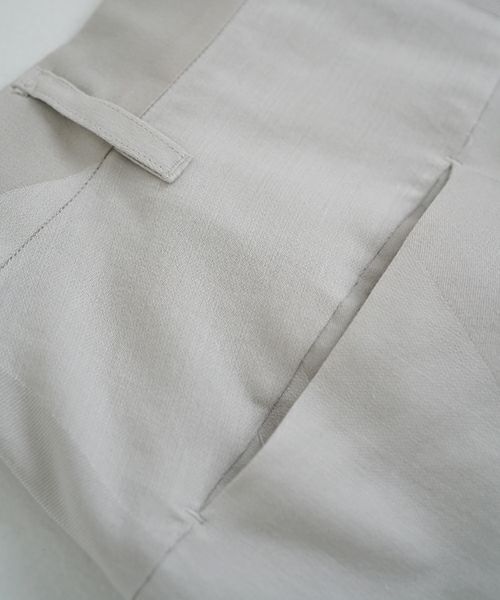 VU ヴウ geometric wide short pants  [ash×gray] 幾何学ワイドショートパンツ vu-s24-p02