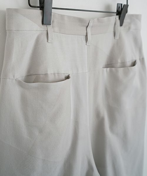 VU ヴウ geometric wide short pants  [ash×gray] 幾何学ワイドショートパンツ vu-s24-p02