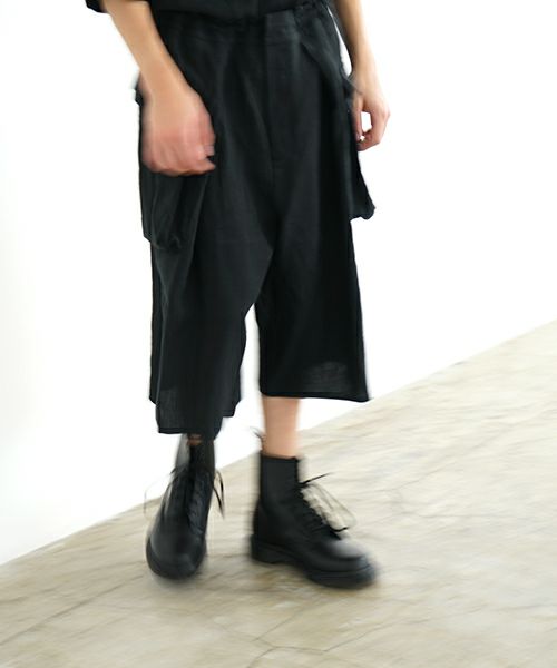 VU ヴウ flight short pants  [BLACK] フライトショートパンツ  vu-s24-p03