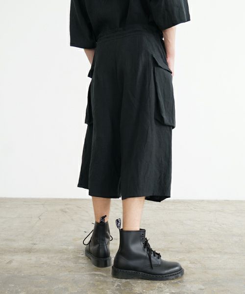 VU ヴウ flight short pants  [BLACK] フライトショートパンツ  vu-s24-p03