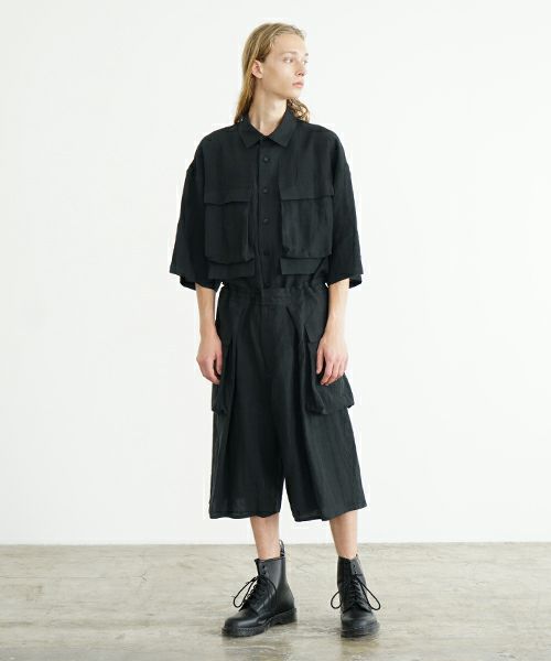 VU ヴウ flight short pants  [BLACK] フライトショートパンツ  vu-s24-p03