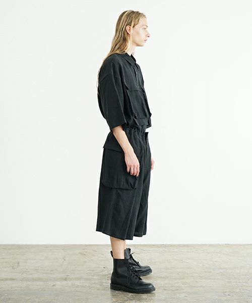 VU ヴウ flight short pants  [BLACK] フライトショートパンツ  vu-s24-p03