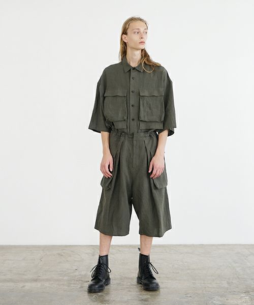 VU ヴウ flight short pants  [DARK KHAKI] フライトショートパンツ vu-s24-p03