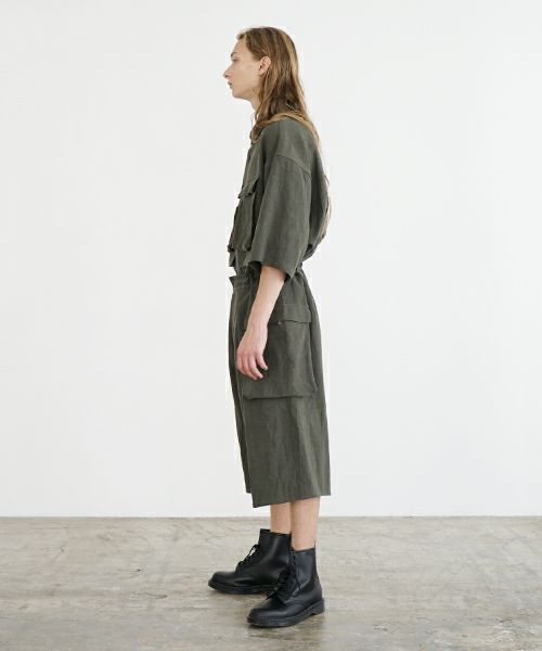 VU ヴウ flight short pants  [DARK KHAKI] フライトショートパンツ vu-s24-p03