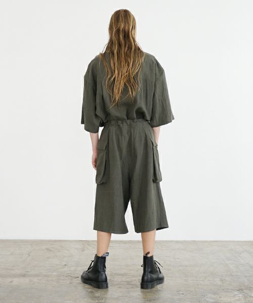 VU ヴウ flight short pants  [DARK KHAKI] フライトショートパンツ vu-s24-p03