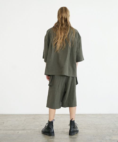VU ヴウ flight short pants  [DARK KHAKI] フライトショートパンツ vu-s24-p03