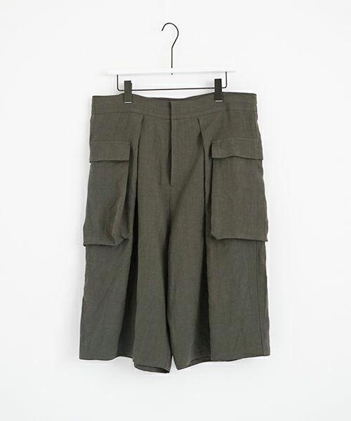 VU ヴウ flight short pants  [DARK KHAKI] フライトショートパンツ vu-s24-p03