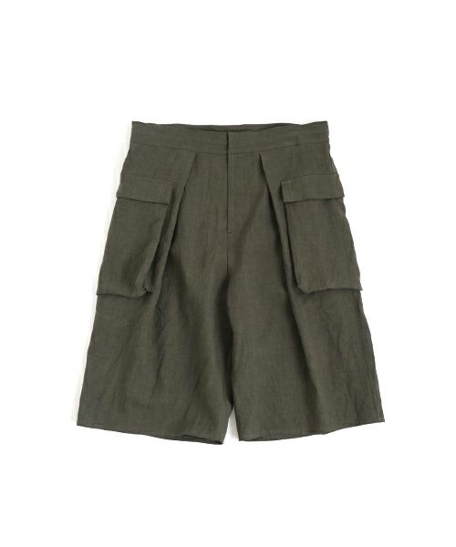 VU ヴウ flight short pants  [DARK KHAKI] フライトショートパンツ vu-s24-p03
