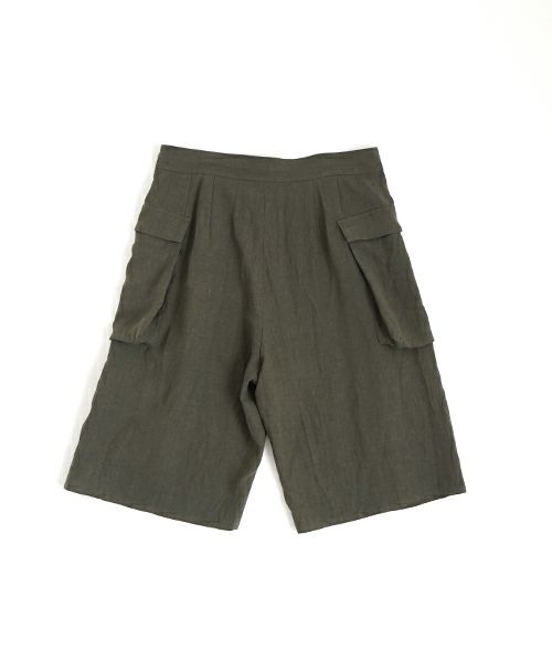 VU ヴウ flight short pants  [DARK KHAKI] フライトショートパンツ vu-s24-p03