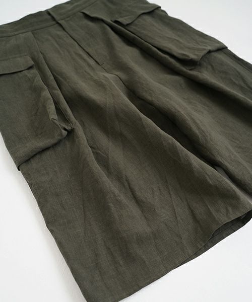 VU ヴウ flight short pants  [DARK KHAKI] フライトショートパンツ vu-s24-p03