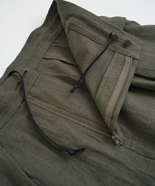 VU ヴウ flight short pants  [DARK KHAKI] フライトショートパンツ vu-s24-p03