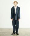 VU ヴウ tapered pants-washable wool DEEP BLUE] テーパードパンツ vu-s24-p04