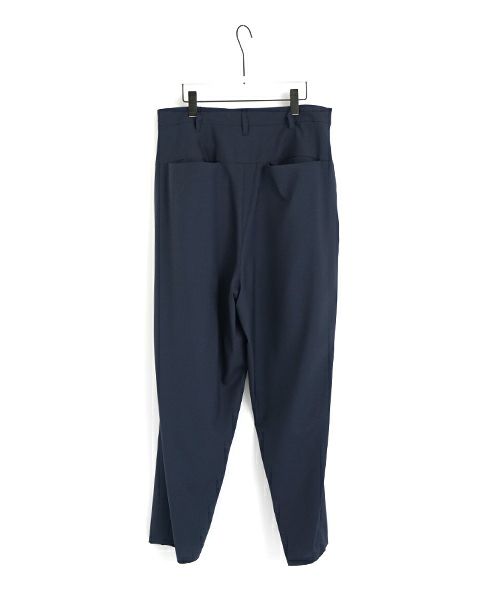 VU ヴウ tapered pants-washable wool DEEP BLUE] テーパードパンツ vu-s24-p04