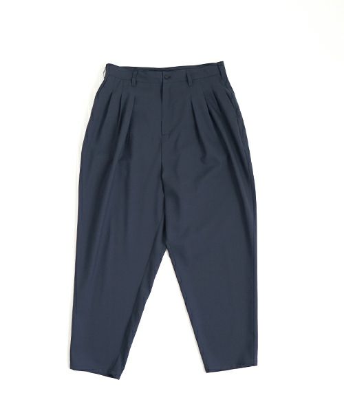 VU ヴウ tapered pants-washable wool DEEP BLUE] テーパードパンツ vu-s24-p04