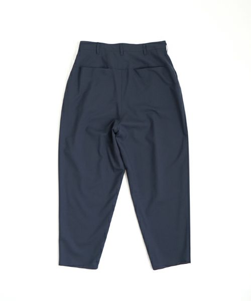 VU ヴウ tapered pants-washable wool DEEP BLUE] テーパードパンツ vu-s24-p04