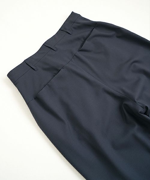 VU ヴウ tapered pants-washable wool DEEP BLUE] テーパードパンツ vu-s24-p04