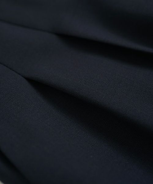 VU ヴウ tapered pants-washable wool DEEP BLUE] テーパードパンツ vu-s24-p04