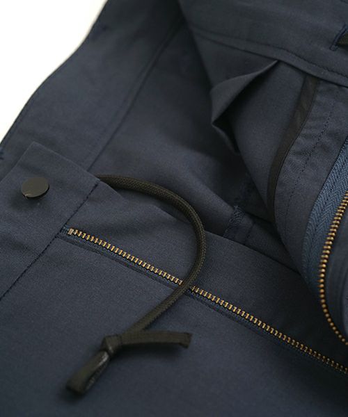 VU ヴウ tapered pants-washable wool DEEP BLUE] テーパードパンツ vu-s24-p04