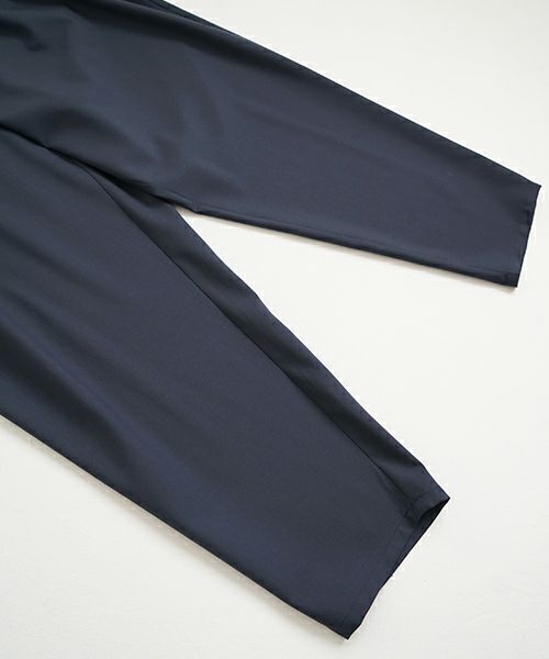 VU ヴウ tapered pants-washable wool DEEP BLUE] テーパードパンツ vu-s24-p04