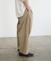 VU ヴウ knee wide pants-FINX COTTON [CAMEL] ニーワイドパンツ vu-s24-p06