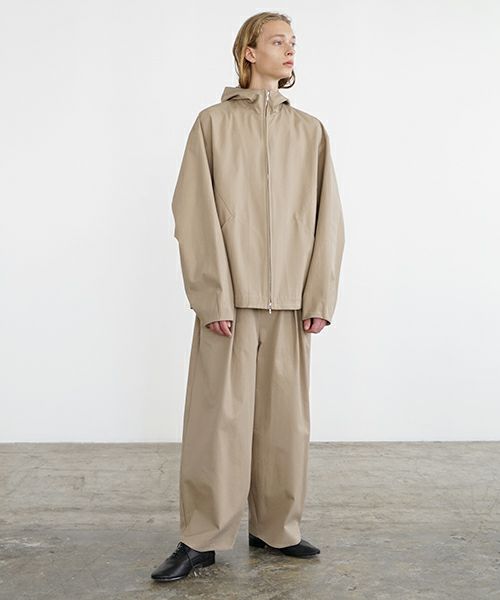 VU ヴウ knee wide pants-FINX COTTON [CAMEL] ニーワイドパンツ vu-s24-p06