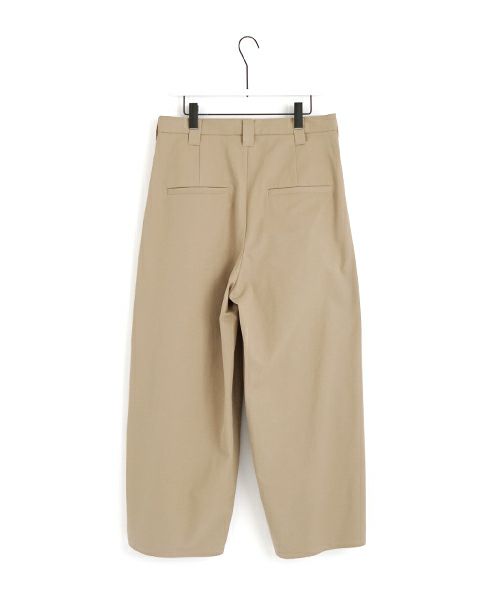 VU ヴウ knee wide pants-FINX COTTON [CAMEL] ニーワイドパンツ vu-s24-p06