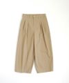 VU ヴウ knee wide pants-FINX COTTON [CAMEL] ニーワイドパンツ vu-s24-p06