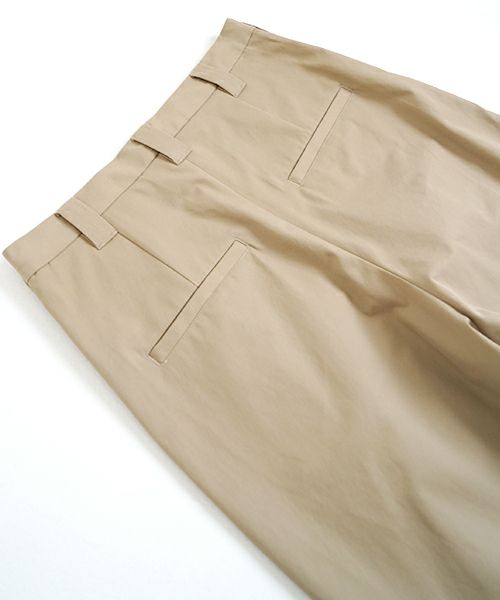 VU ヴウ knee wide pants-FINX COTTON [CAMEL] ニーワイドパンツ vu-s24-p06
