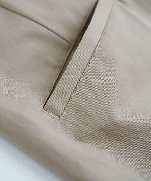 VU ヴウ knee wide pants-FINX COTTON [CAMEL] ニーワイドパンツ vu-s24-p06