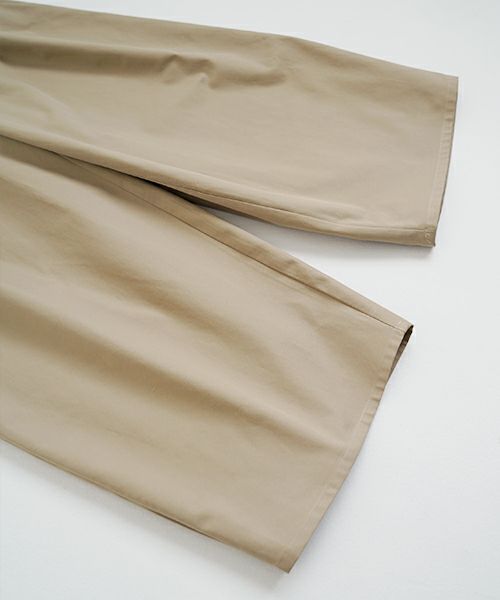 VU ヴウ knee wide pants-FINX COTTON [CAMEL] ニーワイドパンツ vu-s24-p06