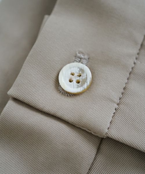 VU ヴウ knee wide pants-FINX COTTON [CAMEL] ニーワイドパンツ vu-s24-p06