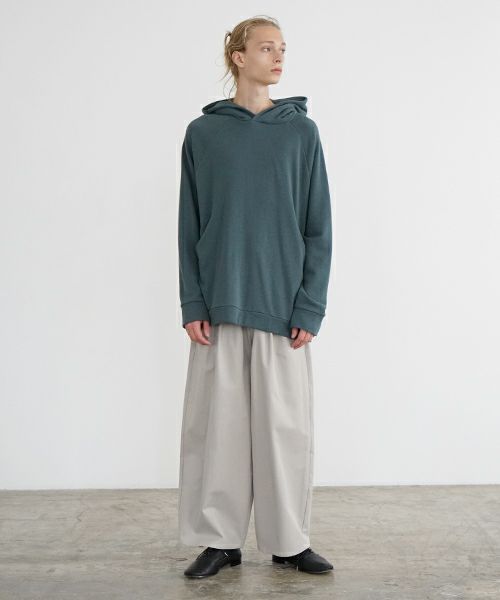 VU ヴウ knee wide pants-FINX COTTON [CHALK] ニーワイドパンツ vu-s24-p06