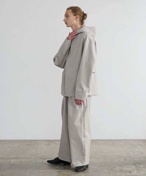 VU ヴウ knee wide pants-FINX COTTON [CHALK] ニーワイドパンツ vu-s24-p06