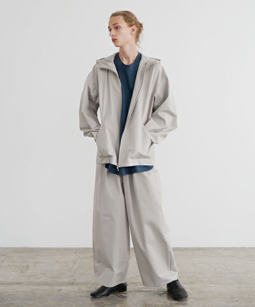 VU ヴウ knee wide pants-FINX COTTON [CHALK] ニーワイドパンツ vu-s24-p06