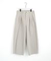 VU ヴウ knee wide pants-FINX COTTON [CHALK] ニーワイドパンツ vu-s24-p06