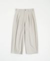 VU ヴウ knee wide pants-FINX COTTON [CHALK] ニーワイドパンツ vu-s24-p06