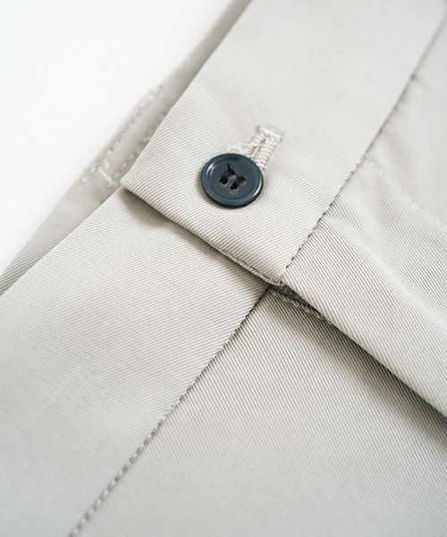 VU ヴウ knee wide pants-FINX COTTON [CHALK] ニーワイドパンツ vu-s24-p06