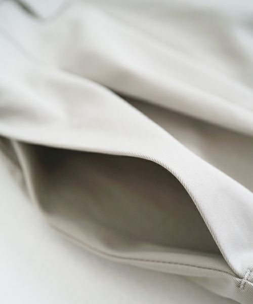 VU ヴウ knee wide pants-FINX COTTON [CHALK] ニーワイドパンツ vu-s24-p06