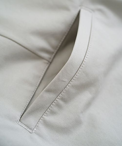 VU ヴウ knee wide pants-FINX COTTON [CHALK] ニーワイドパンツ vu-s24-p06